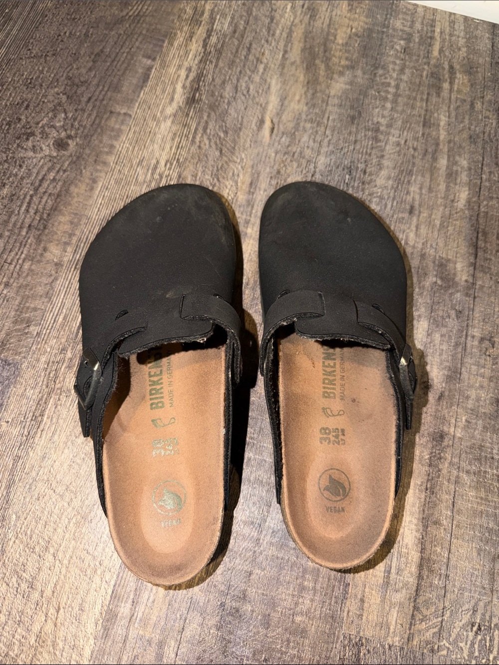 Birkenstock Black Vegan Boston Clogs for Women